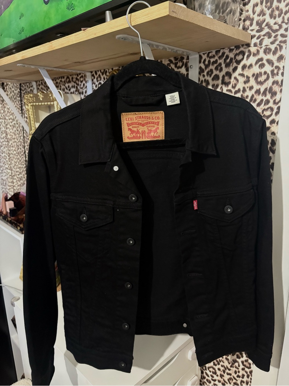 Levi's Black Men's Denim Shirt Jacket